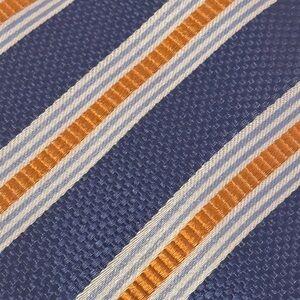 Canali Elegant Blue and Orange Men's Tie